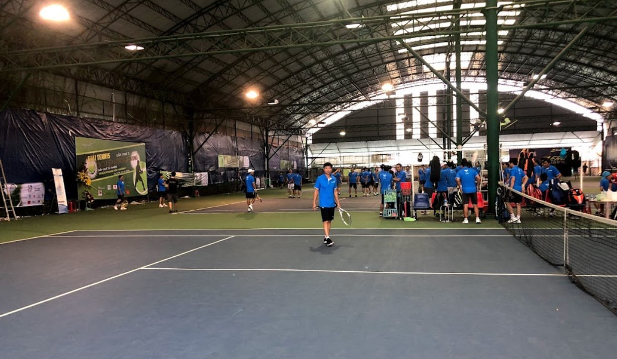 Sân tennis Khang An – Sân mái che và ngoài trời